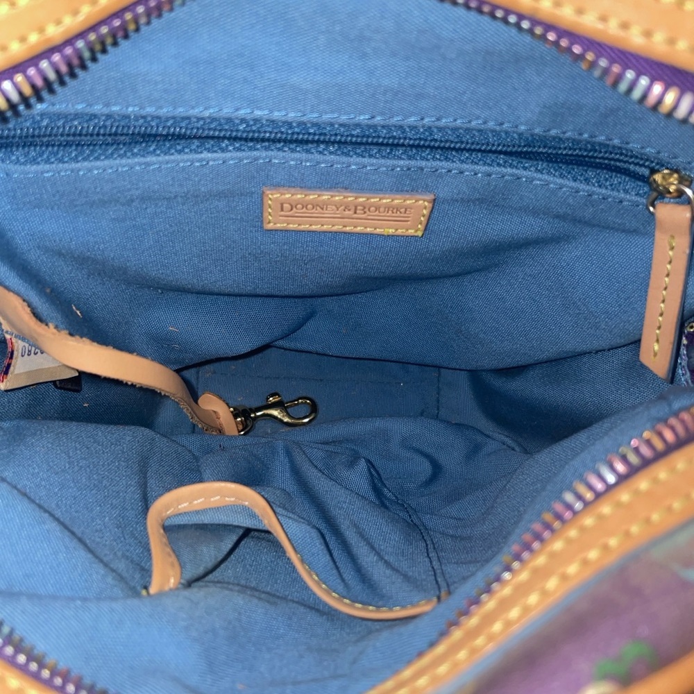 Dooney & Bourke - RARE It Girl Monogram Backpack in Purple! - Picture 7 of 9